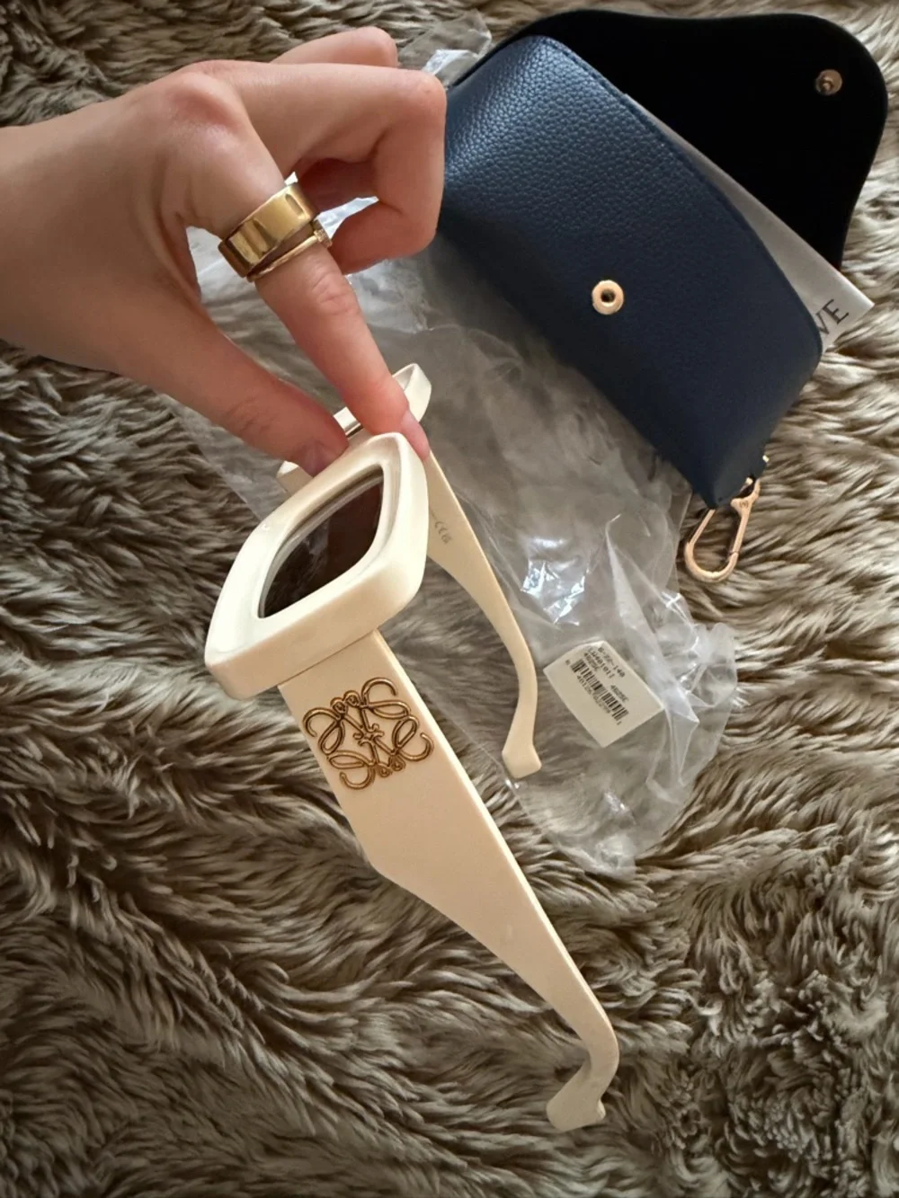 LOEWE Anagram Rectangular Sunglasses